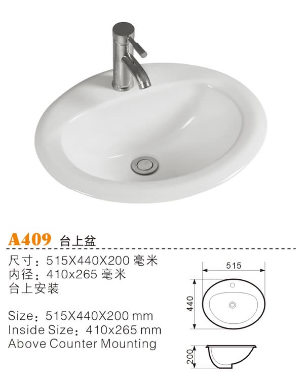 Above counter basin suppliers